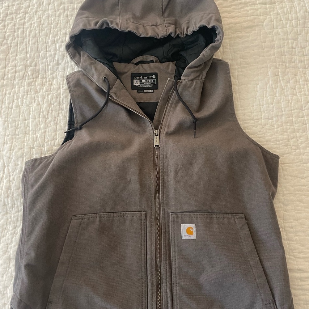 Carhartt Hooded Vest Gray Size Women’s Medium